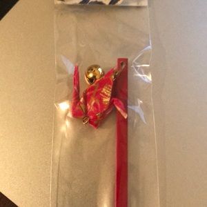 Crane hair stick